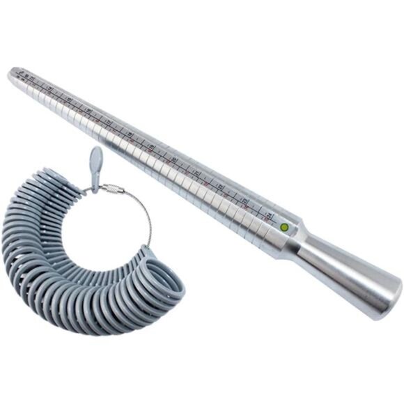 Ring Sizer Set Metal Measuring Tool Ring Mandrel Finger Sizing Gauge Set US Size - Picture 3 of 7